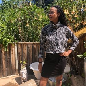 Zara Tweed Turtleneck Sz MD